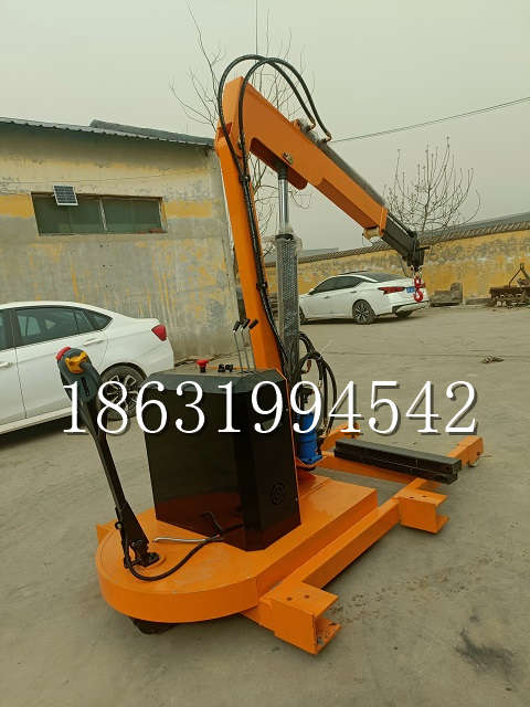 顺平县自卸车厢随车吊 自制轮式四不像起重机 四驱平板吊 5吨 贵盛